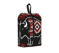 Bison Totem Art Sac à chaussures de voyage étanche pour valise, 3 en 1, pochette de rangement pour baskets de gym
