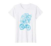 Bison Vélo d'équitation en Forme d'animal T-Shirt Graphique avec Valeur