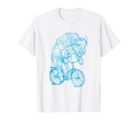 Bison Vélo d'équitation en Forme d'animal T-Shirt Graphique avec Valeur