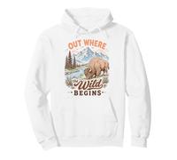 Bison Wilderness Outdoor Adventure Nature Lover Mountains Sweat à Capuche