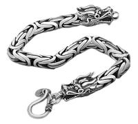 BISONBLUE Bracelet Bracelets Homme Cadeau Bracelet Punk Dragon pour Homme Bracelet Rock Biker Cadeau