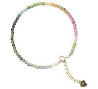 BISONBLUE Bracelet pour Femme Bracelet Fait À La Main Mince 2Mm Multicolore Petits Bracelets De Perles De Tourmaline Naturelle Pour Femme Bracelet Multicolore