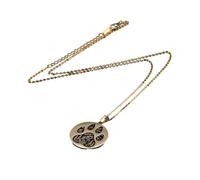 BISONBLUE Collier Femmes Pendentif Cadeaux Chaîne Collier Patte De Loup Animal Mignon, Lune, Étoile, Arbre, Chien, Chat, Pendentif Rond Pour Femmes, Cadeau De Camping À La Mode