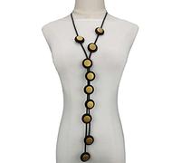 BISONBLUE Collier Femmes Pendentif Cadeaux Chaîne Colliers À Pendentif Longs Pour Femmes, Gothique, En Caoutchouc, De Styliste, Chaîne Faite À La Main, Vêtements, Grand