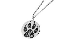 BISONBLUE Collier Pendentif Femmes Hommes Chaîne Chandail Chaîne Collier Patte De Loup Animal Mignon, Lune, Étoile, Arbre, Chien, Chat, Pendentif Rond Pour Femmes, Cadeau De Camping À La Mode