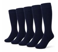 bisoo Chaussettes École Garçon Fille, 5 Paires, Coton, Mi-Mollet ou Hautes | Choisissez taille et couleur : 7 couleurs, du 24 au 47, mi-mollet ou hautes sous le genou. 85 % coton Oeko-Tex