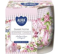 BISPOL Aura 20H SWEET HOME bougie parfumée en verre