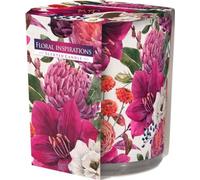 BISPOL Aura 22H bougie en verre d'inspiration florale