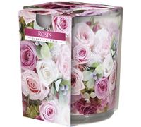 BISPOL Aura 22H Bougie parfumée en verre Rose