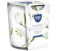BISPOL Aura 22H WHITE FLOWER bougie parfumée en verre