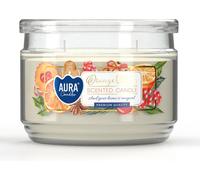 BISPOL Aura 30H Bougie parfumée en verre avec couvercle Biscuits de l'Orangerie