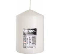 BISPOL bougie cylindrique Aura 44H 10CM SW70/100 BLANC