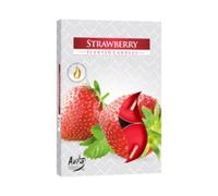 Bispol Set de 6 bougies parfumées - Fraise