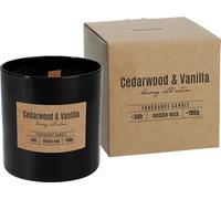 BISPOL Valpe 34H CEDARWOOD-VANILLA bougie parfumée en verre