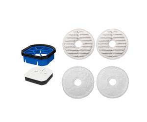 BISSELL Set d'Accessoires pour SpinWave + Vac - Lingettes Lavables et Réutilisables avec Filtre - Inclus Tampons Rugueuses, Douces et Filtre - Rechanges - Idéal pour les Séries SpinWave + Vac - 3887