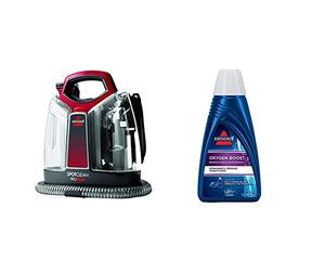 Bissell SpotClean ProHeat Nettoyeur des Taches portatif, 2.5 litres, Titane et Rouge + Oxygen Boost Formule - á utiliser SpotClean/SpotClean Pro