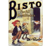 Bisto - For All Meat Dishes - Mini plaque murale en métal