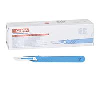 BISTOURIS JETABLES STÉRILISÉS GIMA EN ACIER INOXYDABLE - (Modèle Standard) N.21