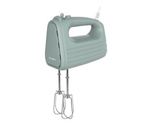 Bistria - batteur électrique vert sauge, fouets et crochets inox, fonction turbo