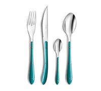 Bistro 1-2-3 Bleu Canard - Ménagère 24 pièces