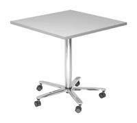 BISTRO 88Q C - Système de tables conférence Gris 80 x 80 chrome