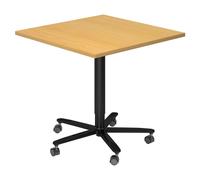 BISTRO 88Q D - Système de tables conférence Hêtre 80 x 80 noir