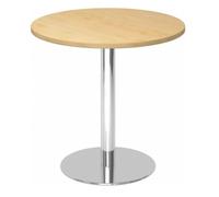BISTRO F80R C - Système de tables conférence Ø 80 chrome Érable