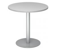 BISTRO F80R S - Système de tables conférence Gris argent Ø 80