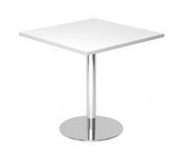 BISTRO F88Q C - Système de tables conférence Blanc 80 x 80 chrome