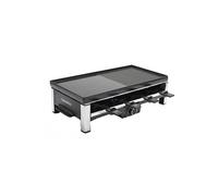 GreenPan Bistro Raclette Antiadhésif Sain San PFAS, Table Grill Électrique pour 8 Personnes, Réversible 3 en 1 Appareil à Raclette Grill et Crêpe, 8 Mini-poêlons Antiadhésifs & Spatule, Lave-vaisselle