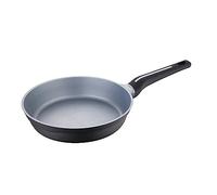 Bistro Grey - poêle de 20 cm - aluminium coulé - Intérieur en acier quantanium - Extérieur en noir Matt - Point d'induction - Mango mouche doux noir