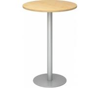 BISTRO H80R S - Système de tables conférence Ø 80 argent Érable