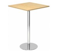 BISTRO H88Q C - Système de tables conférence 80 x 80 chrome Érable