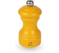 PEUGEOT - Moulin à Poivre Bistro 10 cm - Réglage Classique - En Bois Labellisé PEFC - Fabrication Française - Coloris Laqué Jaune Safran