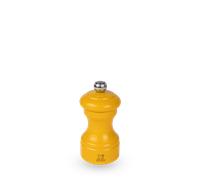 Bistro Moulin à poivre manuel en bois laqué, jaune safran, 10 cm - 4in. Peugeot