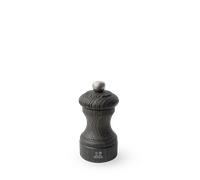Bistro Nature Dark Moulin à sel manuel en bois et son sel des Alpes, 10 cm- 3" Peugeot
