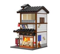 CaDA Jeu de construction Bistrot Izakaya Japonais 1195 pièces LED inclus Dès 14 ans