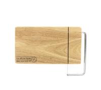 BISTROT - KD31611 - Coupe Fromage/Foie Gras Socle Bois Beige 28 x 20 x 1,5 cm