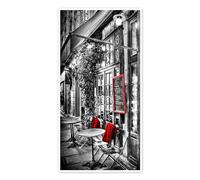 Bistrot parisien Poster de jens hennig 20 x 40 cm Tableaux Décoration murale