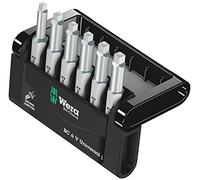 Wera Jeu d'embouts Bit-Check 6 V Universal 1, 6 pièces, carré intérieur (Robertson), zone de torsion