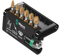 Wera Bit-Check 7 PZ Diamond 1 05057412001 Jeu d'embouts 7 pièces vis Pozidriv BiTorsion