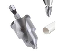 Bit De Forage De Compteur Effilé - Outil De Réhabilitation À Changement Rapide, Coupe-acier À Grande Vitesse | Bit Robuste Pour La Réparation Des Tuyaux PPR, Accessoire De Perceuse De Déburricule De T