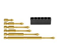 Bit de perceuse magnétique, jeu de bits magnétiques | Embouts de pilote de choc réglés pour 6,Exercices magnétiques à l'épreuve des amortisseurs lourds pour travaux de construction en bois hydrau