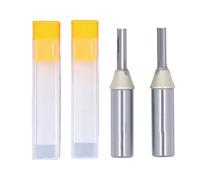 Bit de router droit du bois Bit Premium Tungsten Steel High Speed Cutte 3 flûtes 1/2 pouce pour les menuisiers professionnels et les amateurs de bricolage 2pcs