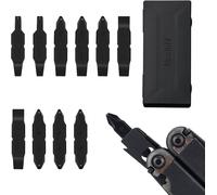 Bit Kit,10 Embouts De Tournevis De Remplacement,Kit d'embouts pour Multitool,Acier S2 Durable #1,#2-2 Phillips+1/4.3/16&1/8 Embouts Plats+T15 Plummer Bits,Tool for DIY Repairs
