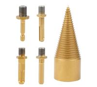 Bit perceuse séparateur de registre - Outil de forage lourd, bit de séparateur électrique | Cône hexagonal en acier au carbone élevé, embout de division en bois pour couper le bois de