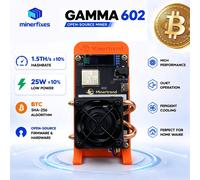 Bitaxe Gamma 602 Upgrade 2026 Nouvelle machine de minage Bitcoin BM1370 1.7~1.8TH/s 35W pour la crypto-mineure solo et la loterie BTC Orange EU Plug