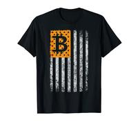 Bitcoin American Flag BTC USA Crypto Currency Blockchain T-Shirt