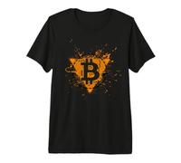 Bitcoin BTC et Crypto Symbol Crypto-Monnaies et Bitcoin T-Shirt Haut de Gamme