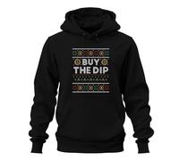 Bitcoin Buy The DIP - Ugly Christmas Sweater Crypto Sweat à capuche unisexe, Noir , XL